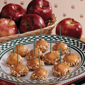 Caramel apple bites