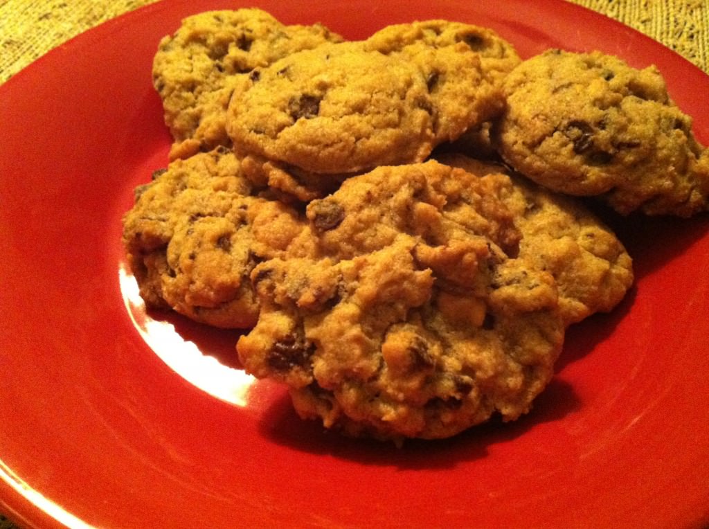 peanut butter choc chip cookies