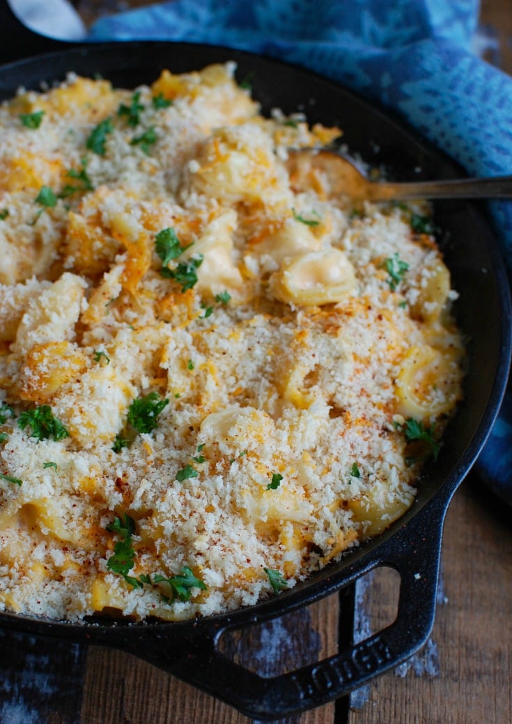 Baked Mac and Cheese with Bread Crumbs Recipe