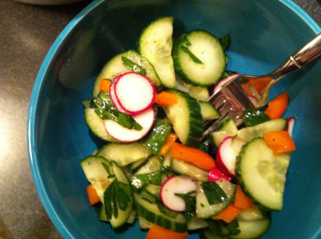 Lemon Cucumber Salad Recipe from A Cedar Spoon