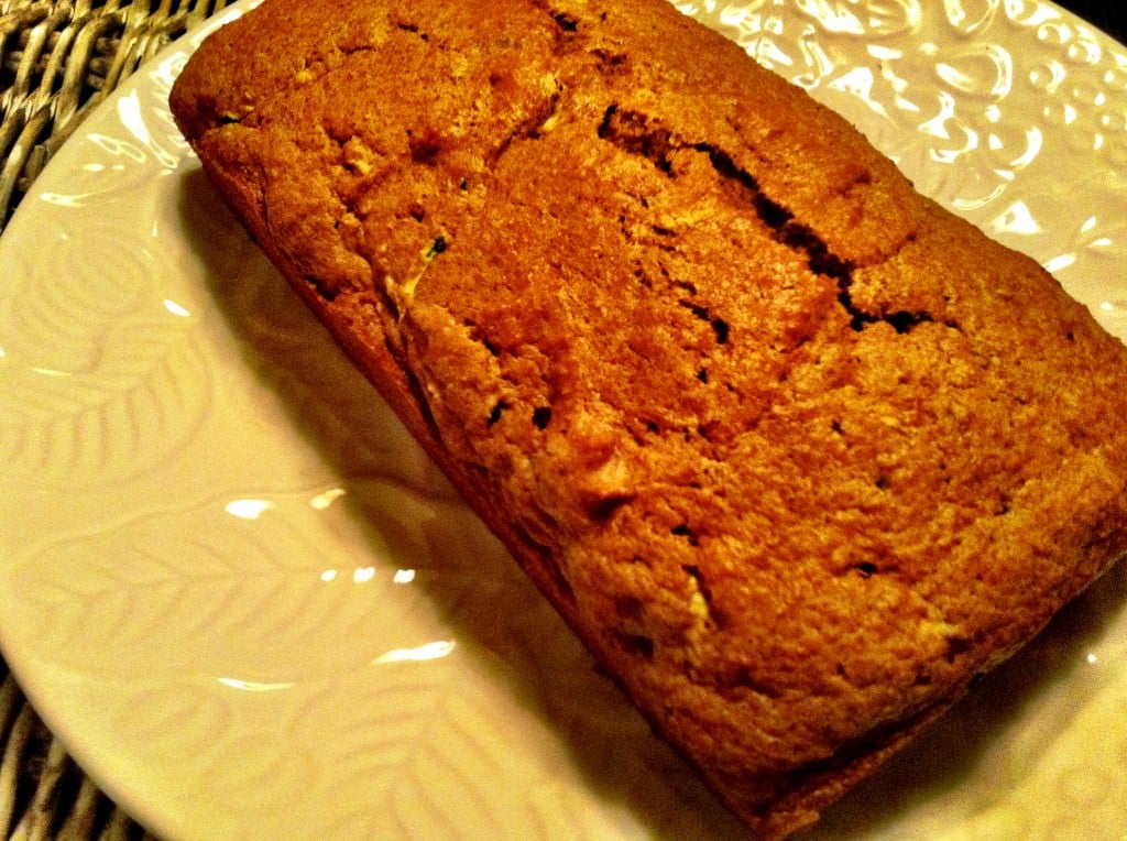 plated Pumpkin Zucchini Bread