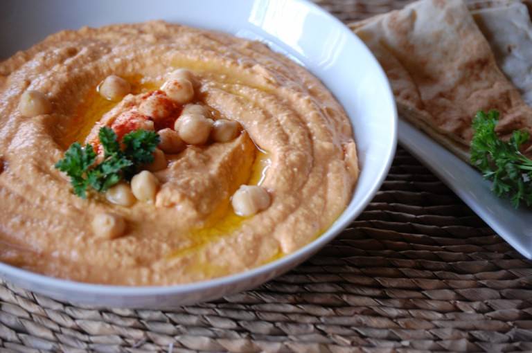 Hummus 2 Roasted Red Pepper Hummus recipe