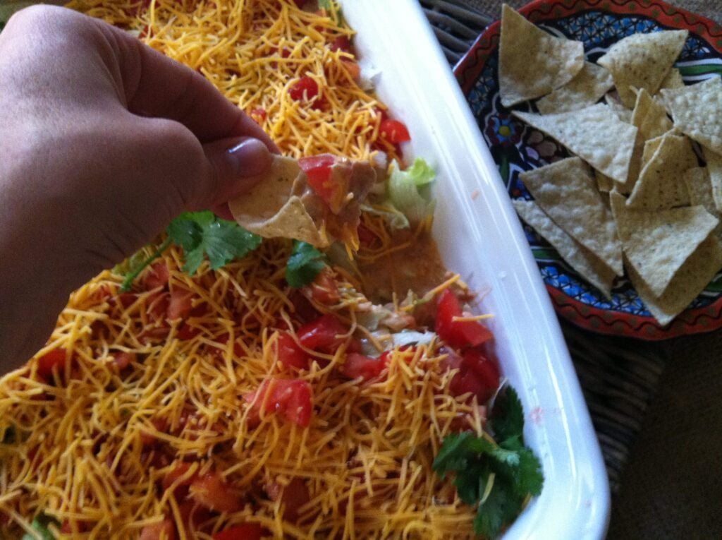 Skinny Seven Layer Dip is delicious!
