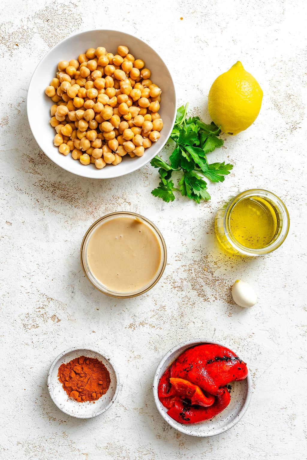 Roasted Red Pepper Hummus Recipe Ingredients 