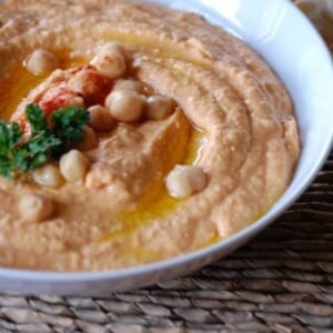 Roasted Red Pepper Hummus 1200 x 1200
