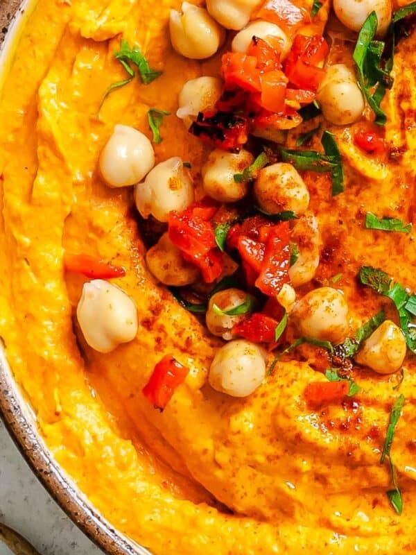 Roasted Red Pepper Hummus 1200 x 1200