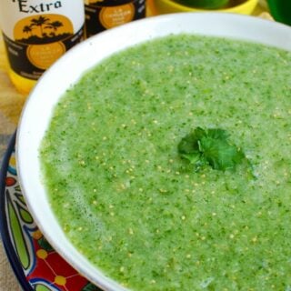 Easy Homemade Salsa Verde Side view