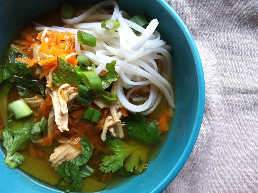 Spicy Asian Chicken And Noodle Soup Recipe A Cedar Spoon 