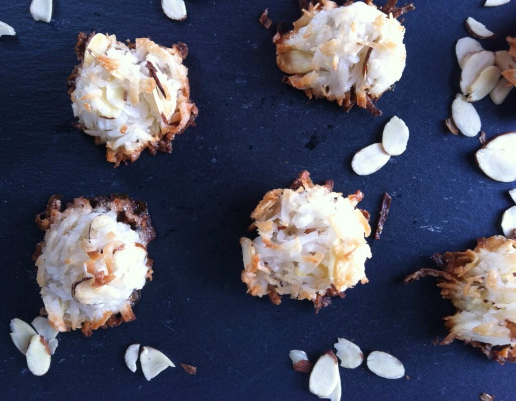 close up of Lemony Almond Macaroons
