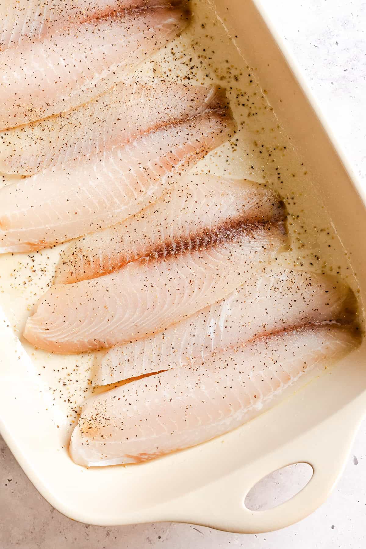 White Fish in a dish