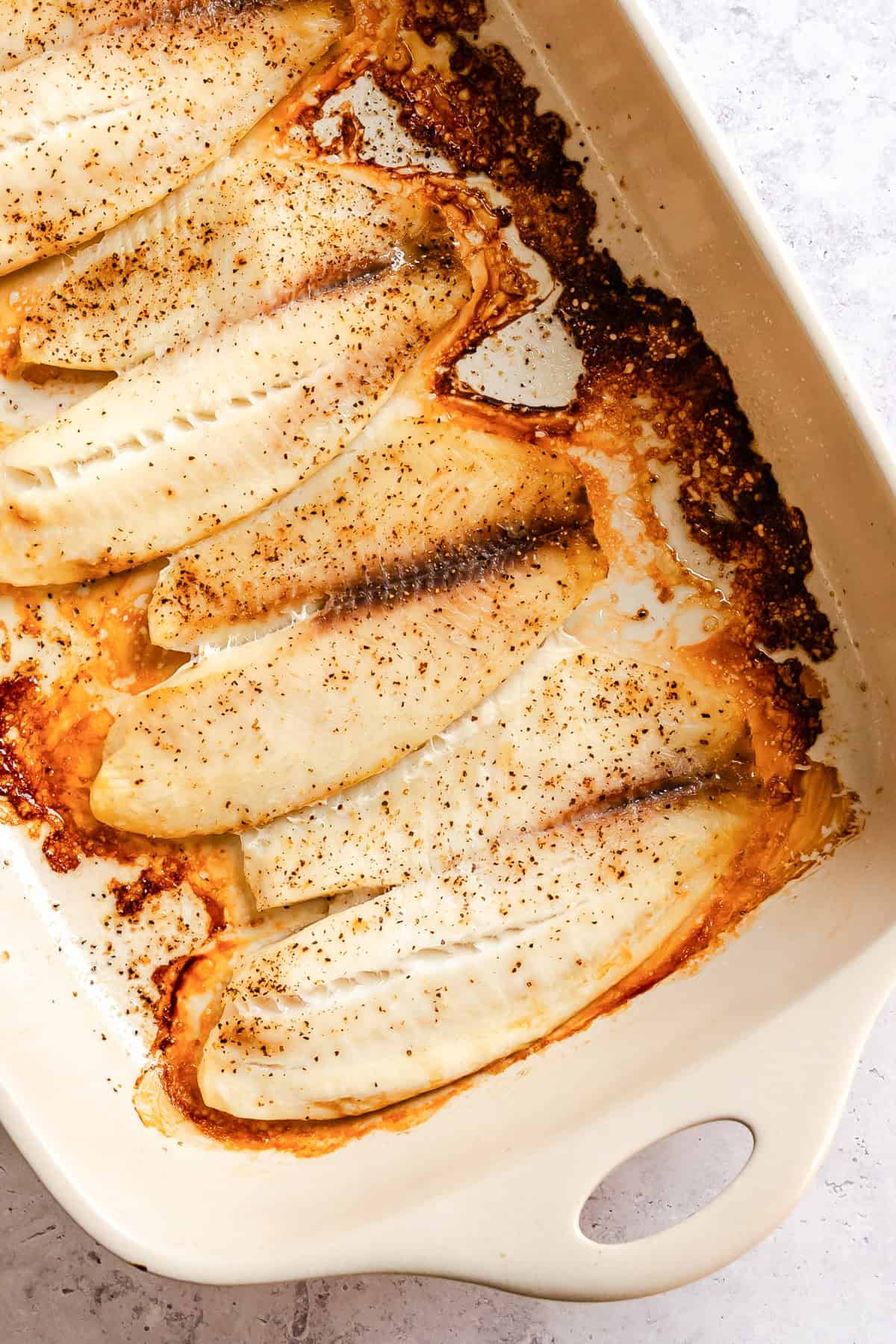 Easy White Fish in a baking dish