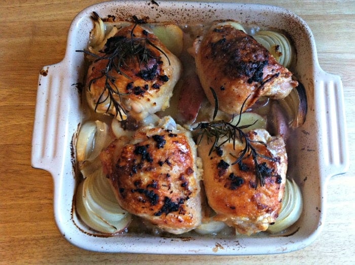 Roasted Lemon Rosemary Chicken and Red Potatoes - A Cedar Spoon