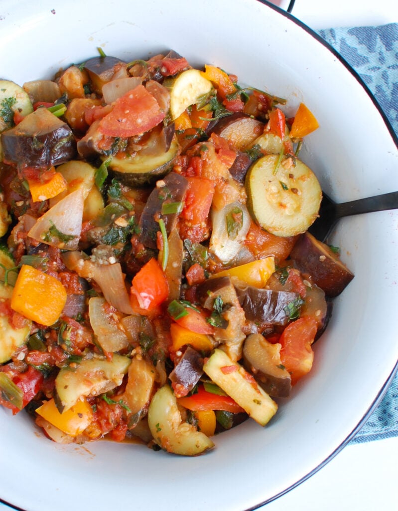 Ratatouille Recipe with vegetables 