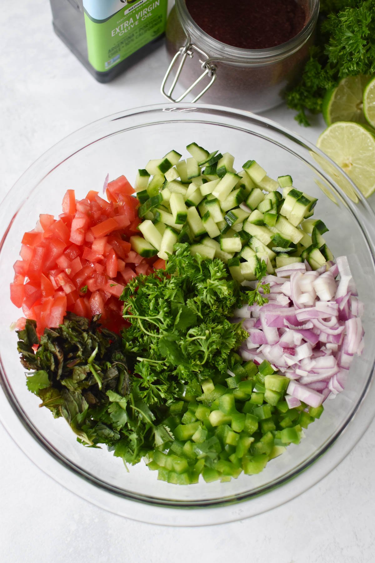 Shirazi Salad Recipe ingredients 