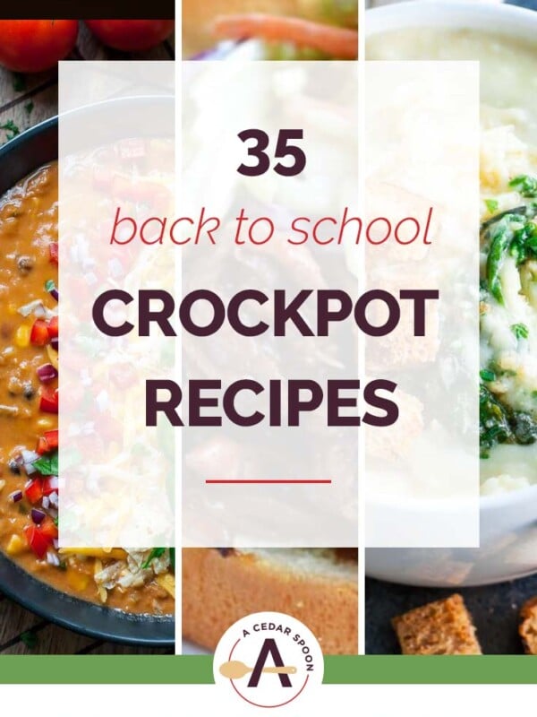 35 Back to School Crockpot Recipes Collage