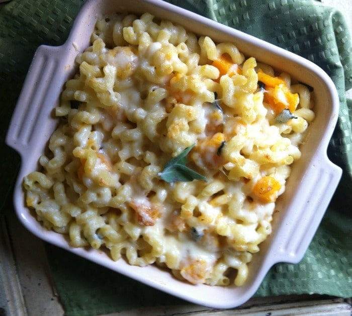 Roasted Butternut Squash and Sage Mac & Cheese from A Cedar Spoon