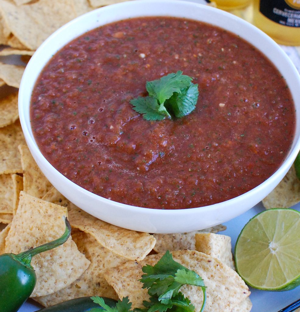 Homemade Salsa with cilantro 