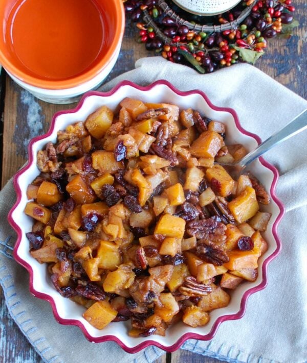 Butternut Squash Apple Bake above shot