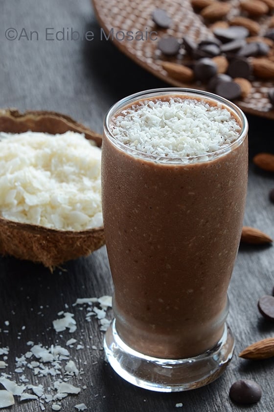 Almond Joy Smoothie - delicious smoothie recipes to help fuel your day