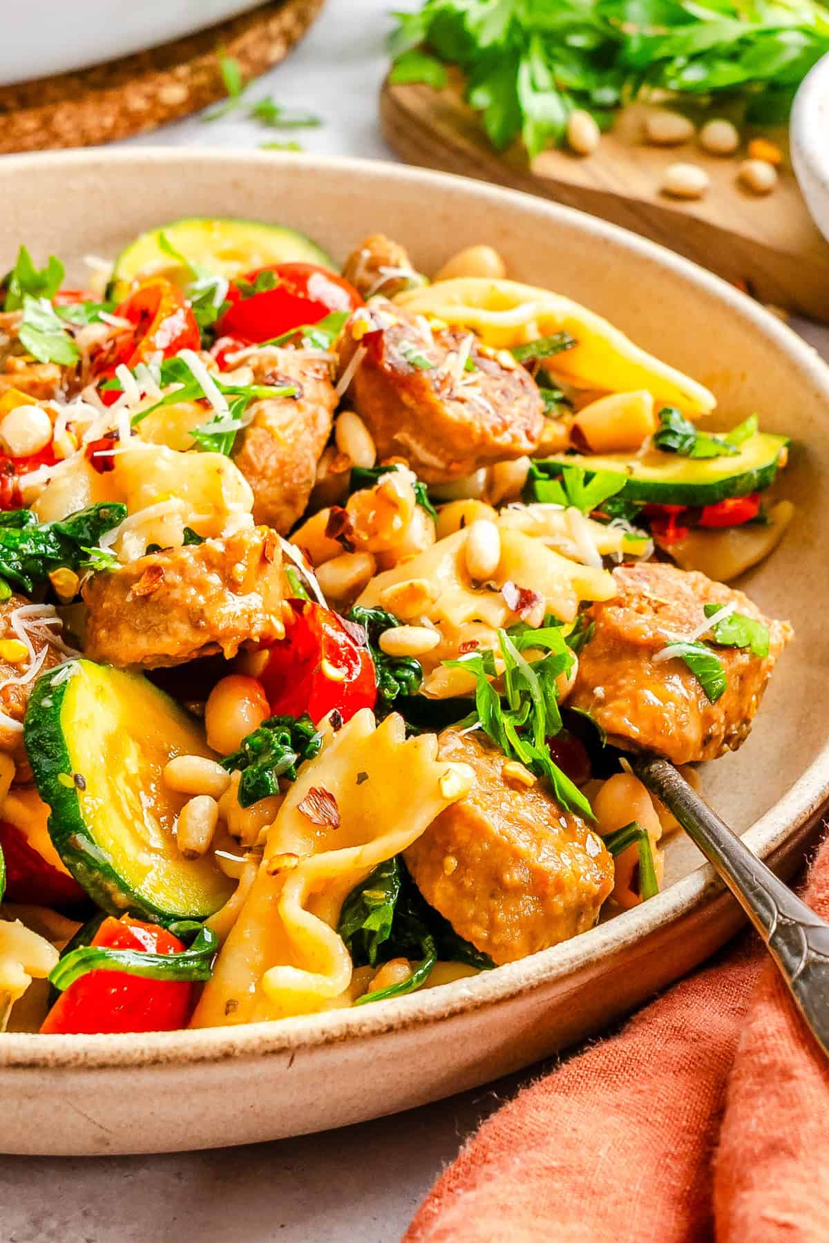 Easy Smoked Sausage Pasta 