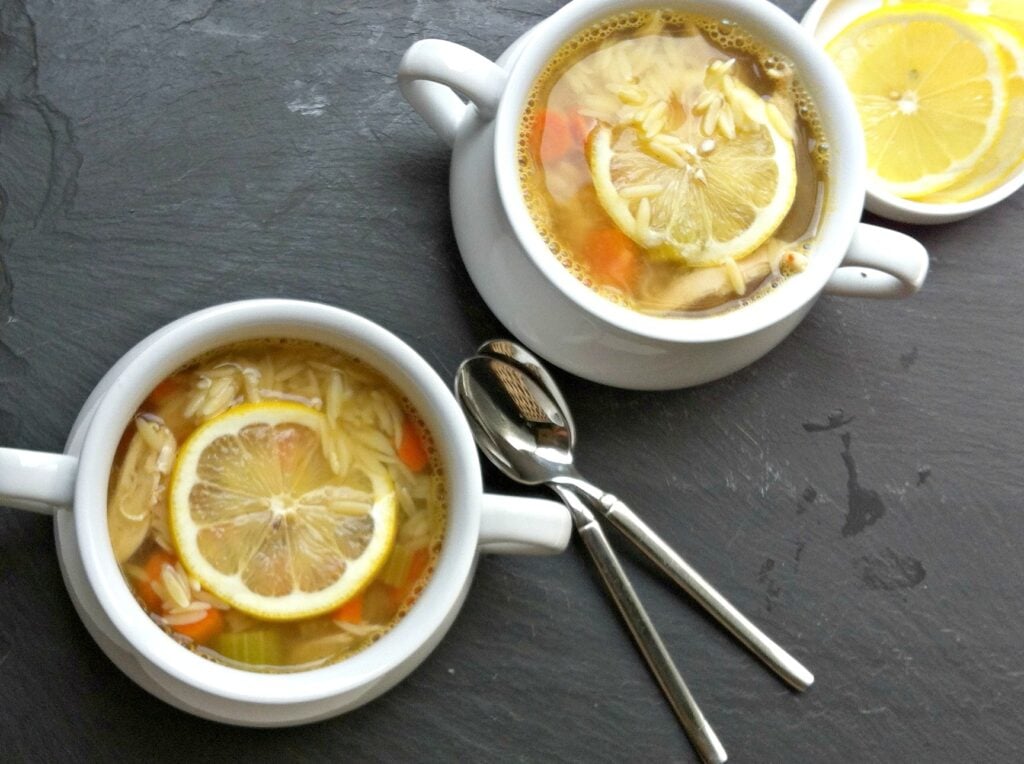 Lemon Chicken Orzo Soup 1