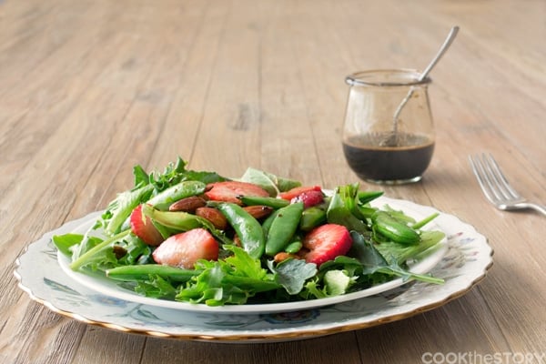 Strawberry Salad with Sugar Snap Peas and Strawberries