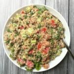 Vegetable Bulgar Salad with Mint Yogurt Dressing 3