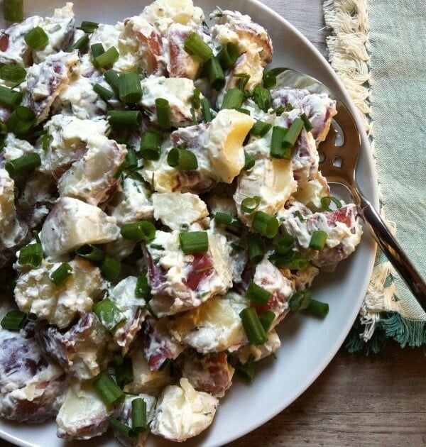 Potato Salad with Dill Chive Yogurt Dressing