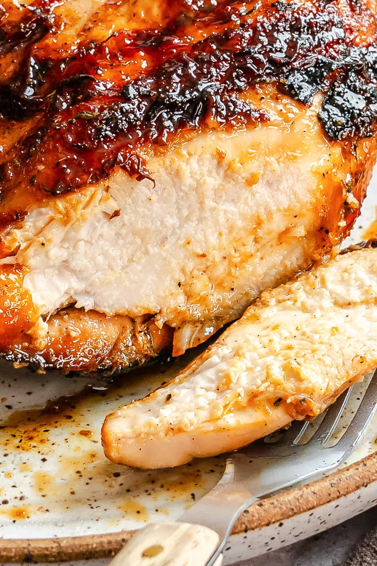 Simple Grilled Honey Chicken sliced open