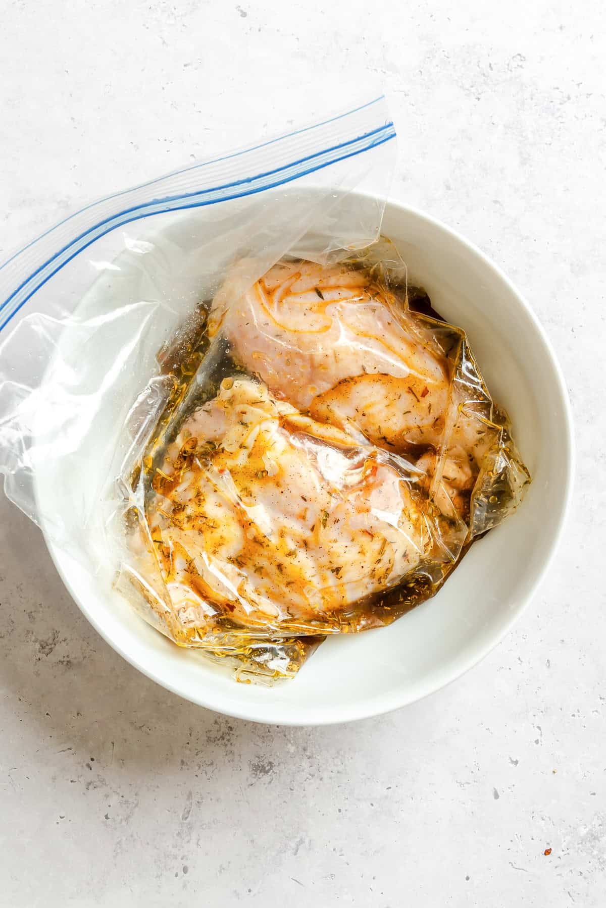 Honey Lime Chicken in a ziplock bag