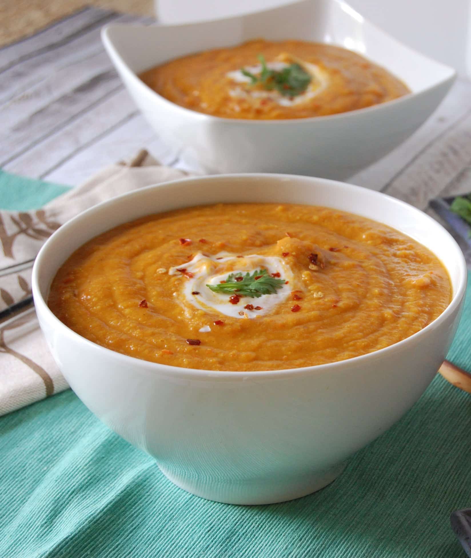 Simple Carrot Soup - A Beautiful Plate