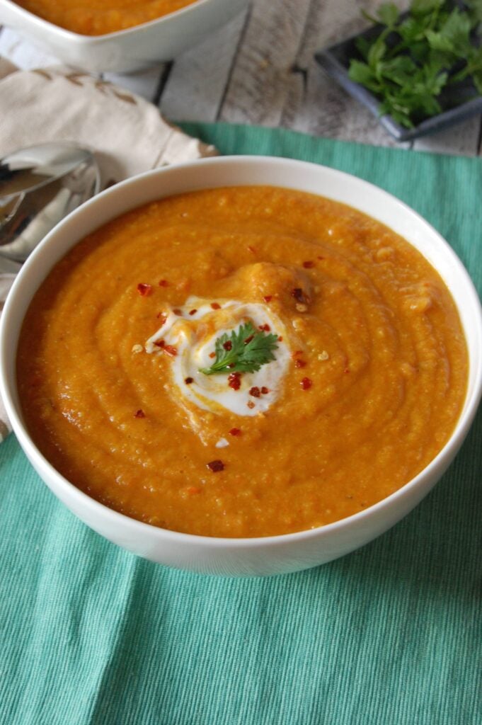 Instant Pot Lentil Soup with Parsley 