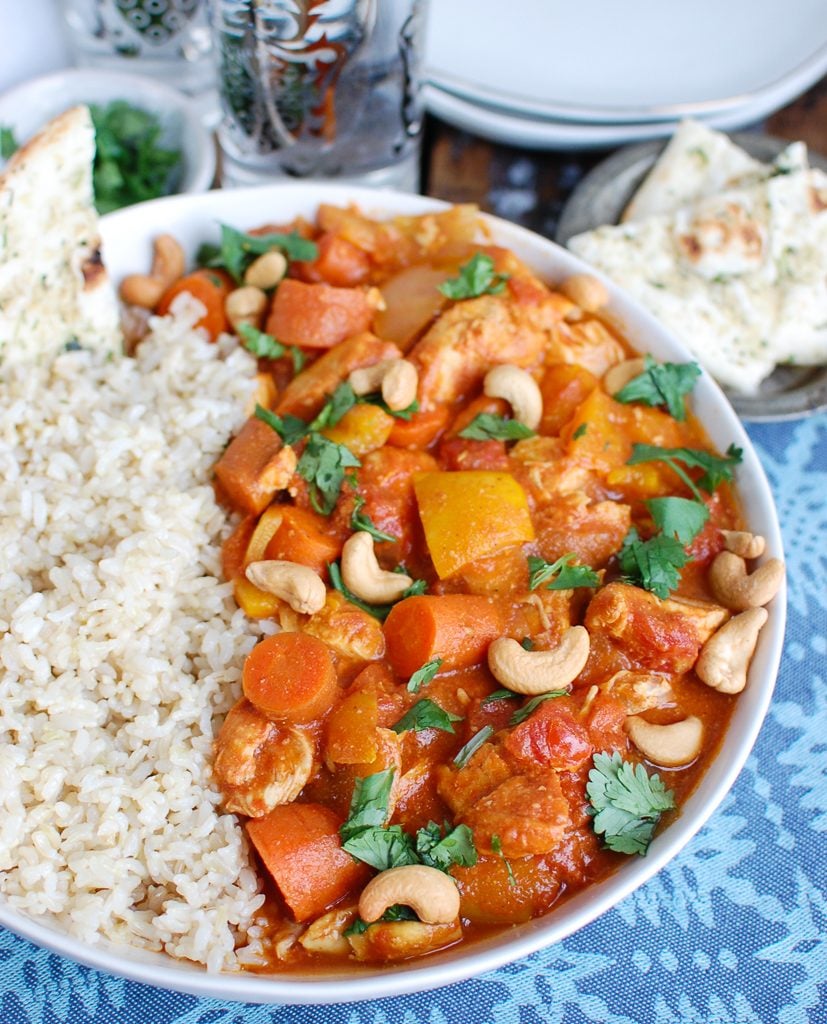 Slow Cooker Coconut Curry Chicken with Cilantro 