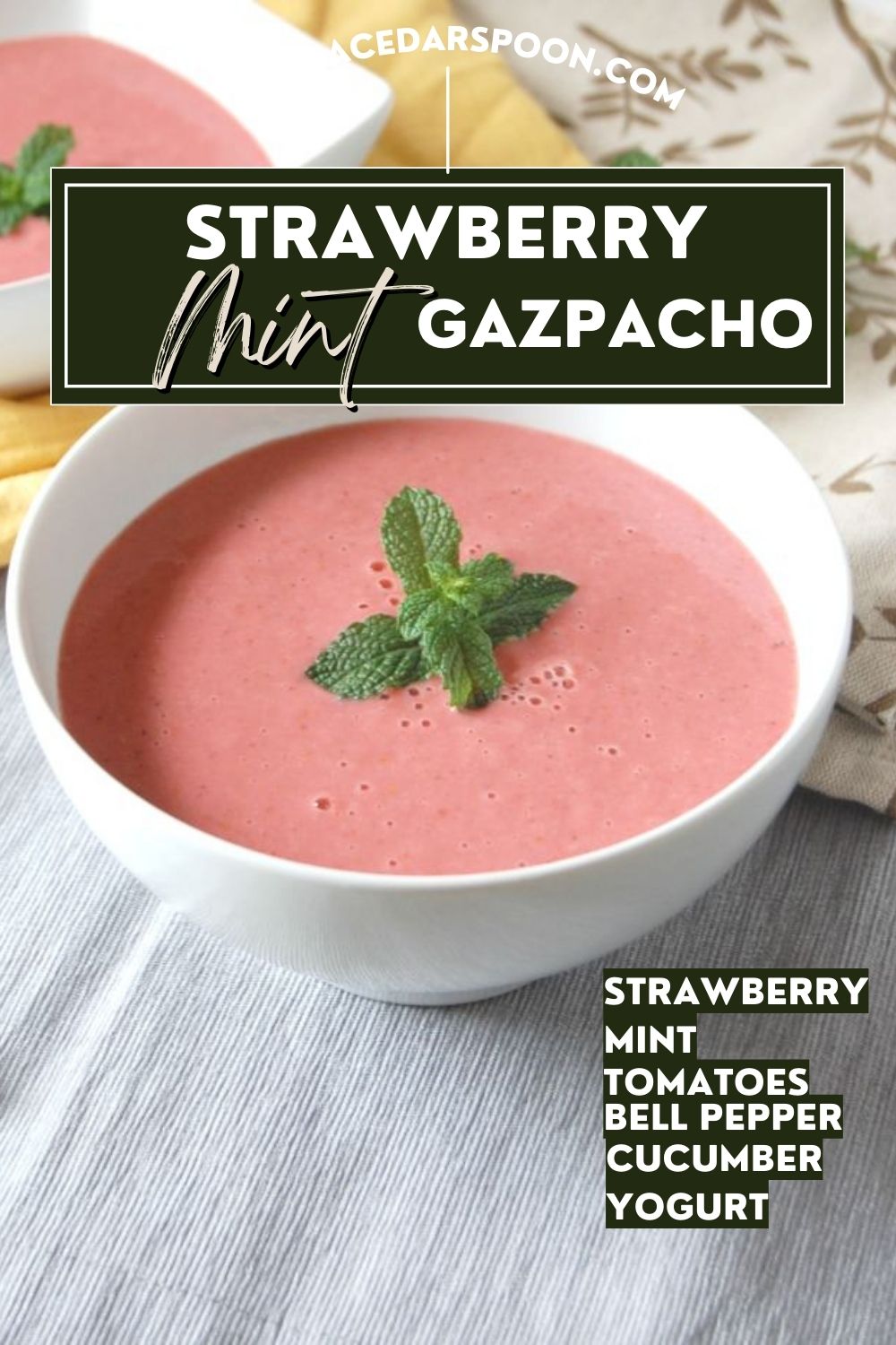 Strawberry Mint Gazpacho