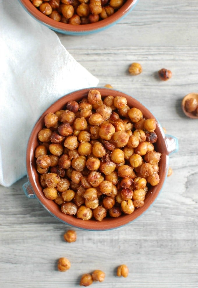 Crunchy Roasted Chickpeas - kids love it