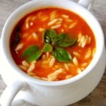 Tomato Spinach Orzo Soup