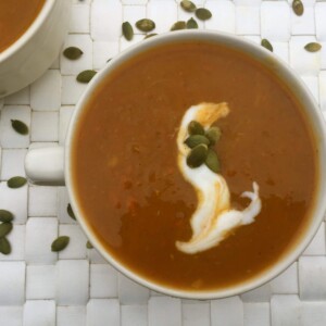 Slow Cooker Butternut Squash Sweet Potato Soup