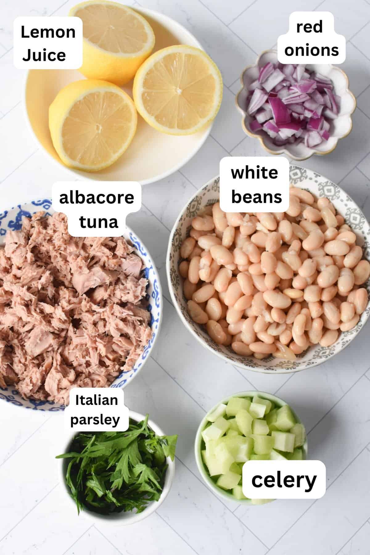 Tuna White Bean Salad recipe ingredients 