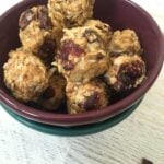 No Bake Coconut Cranberry Energy Bites