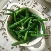 Simple Garlic Parmesan Green Beans
