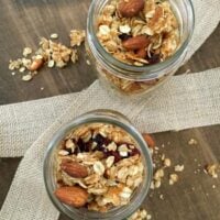 Coconut Cranberry Chia Seed Granola