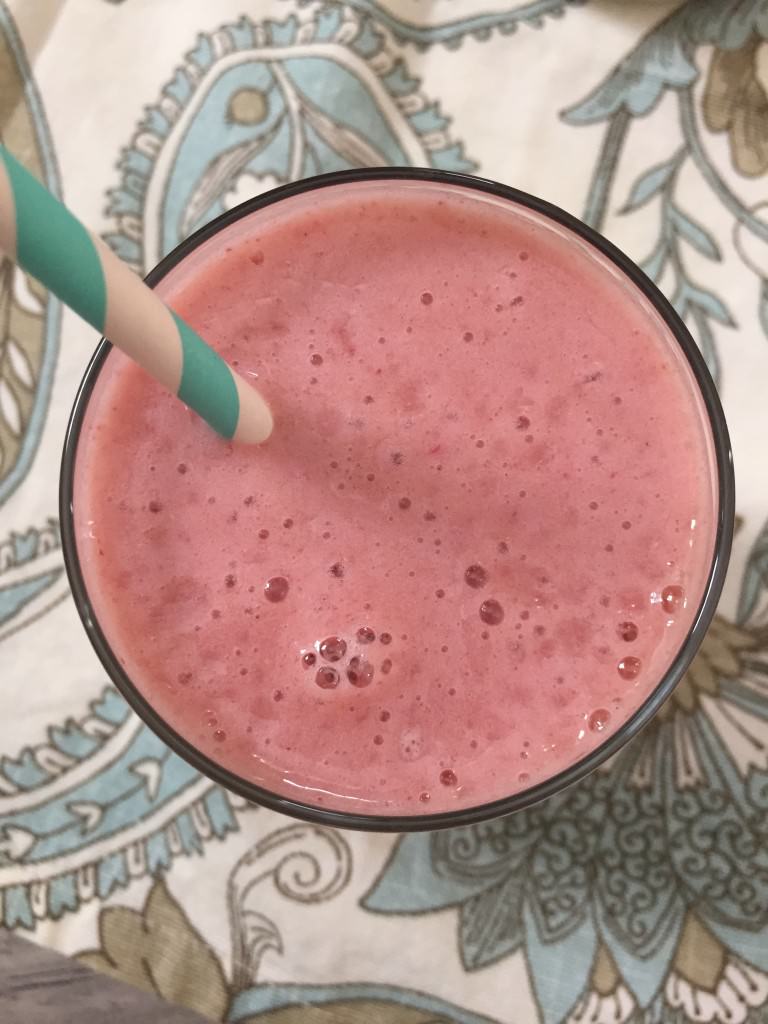 Strawberry Cantaloupe Smoothie above