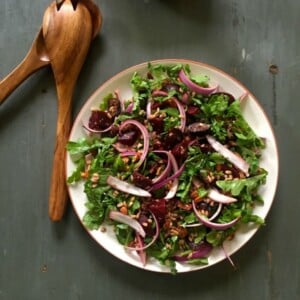 Farro Roasted Beet Arugula Salad