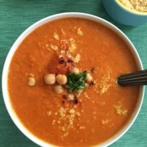 Moroccan Tomato Couscous Chickpea Soup 1200 x 1200