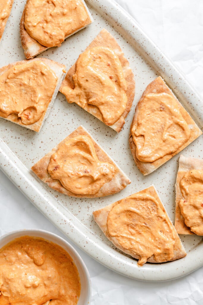 Loaded Hummus Pitas hummus on pita 