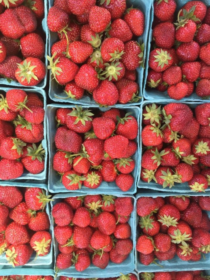 pints of fresh strawberries