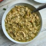 Slow Cooker Salsa Verde Chicken Tacos 1200 x 1200