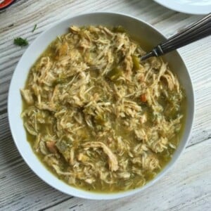 Slow Cooker Salsa Verde Chicken Tacos 1200 x 1200