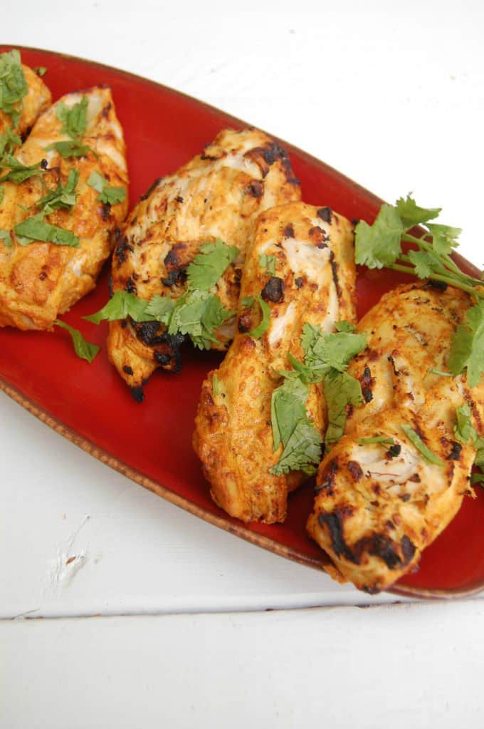 Tandoori Grilled Chicken with cilantro