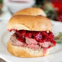 Beef Tenderloin with Cranberry Orange Relish